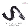 Leather Restraint Bondage Sex Role Play Training Whip Sex Toy for Couple Flriting and Teaser Whip-008