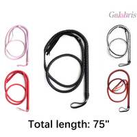 Faux Leather Horse Whip Long Riding Whip Costume Accessory SM Whip Adults Games-014