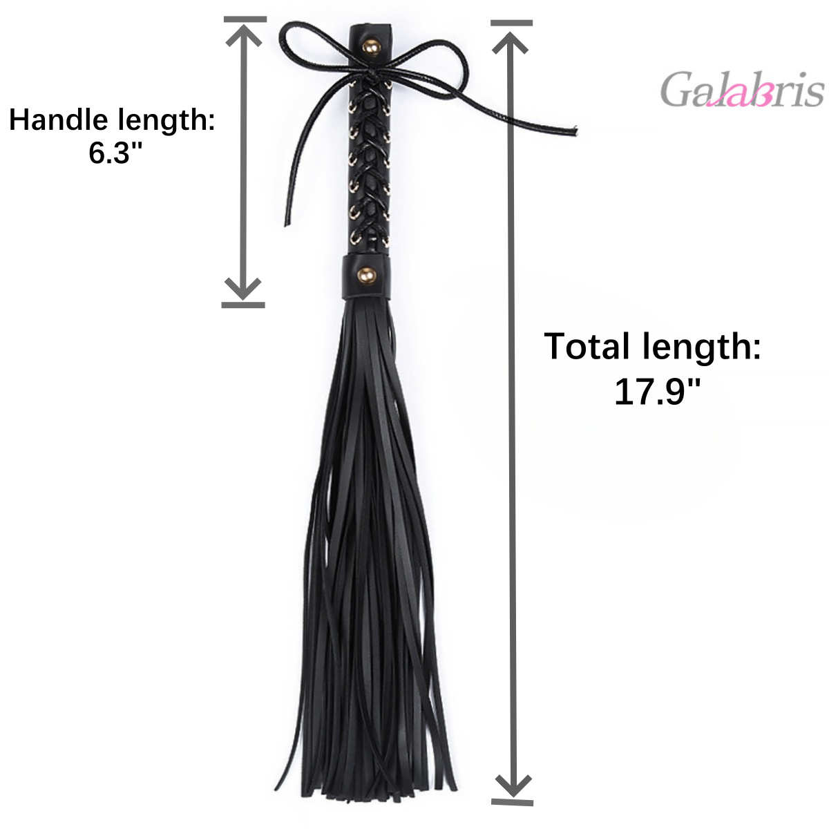 Sex Whip for Bedroom BDSM Flogger for Play Faux Leather Adult Whip for Spanking-009