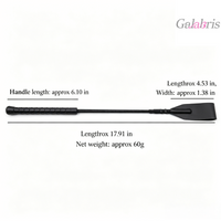 Leather Riding Crop for Horses Equestrian Horseback Double Slapper Faux Leather Horse Crop-007