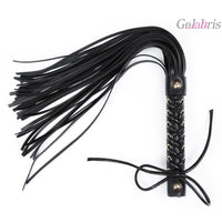 Sex Whip for Bedroom BDSM Flogger for Play Faux Leather Adult Whip for Spanking-009