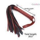 Horse Riding Red Whip Faux Leather Whip Black Riding Whip Cosplay-017